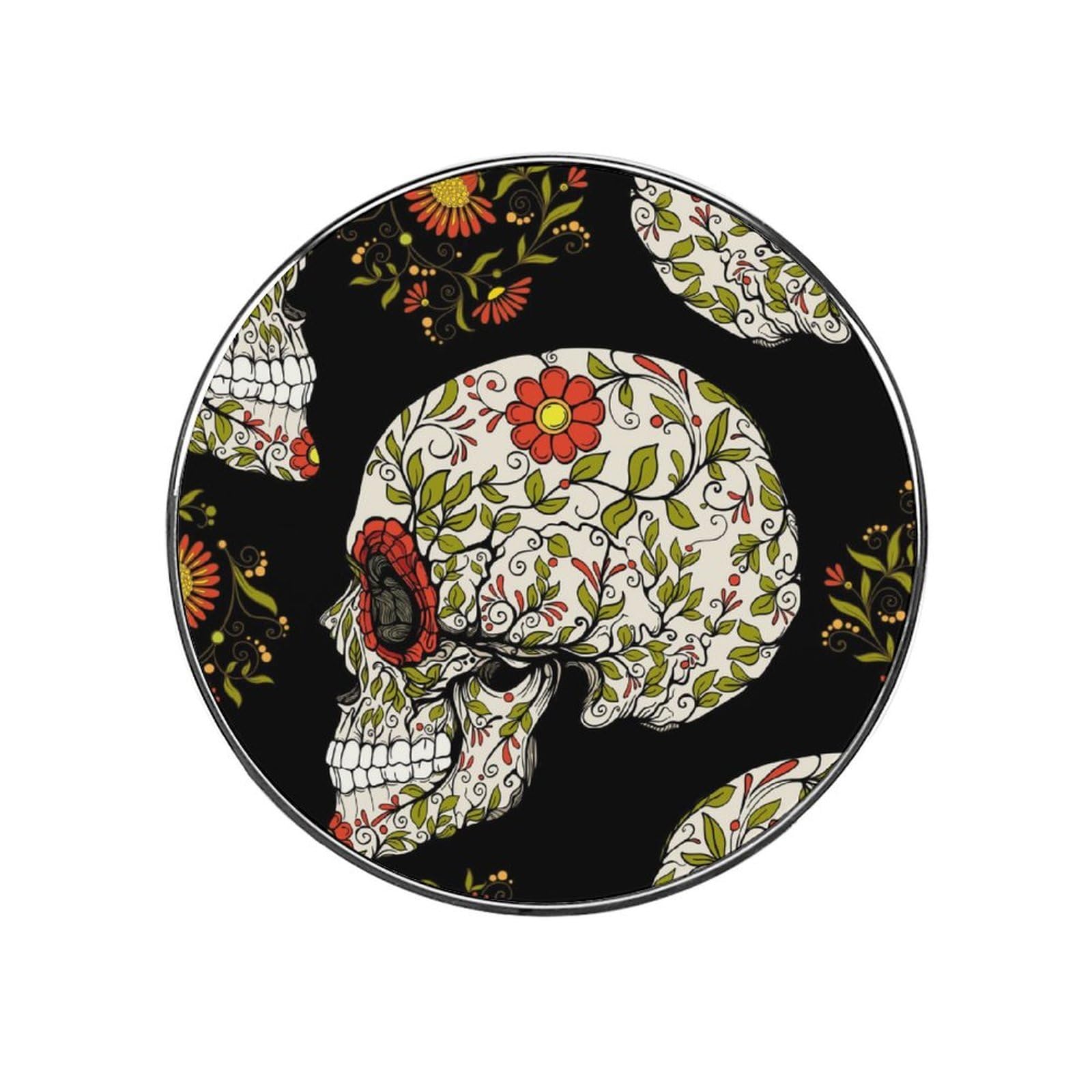 Skull Floral Refrigerator Magnet Decorative Locker Magnet For Kitchen And Office Home Décor