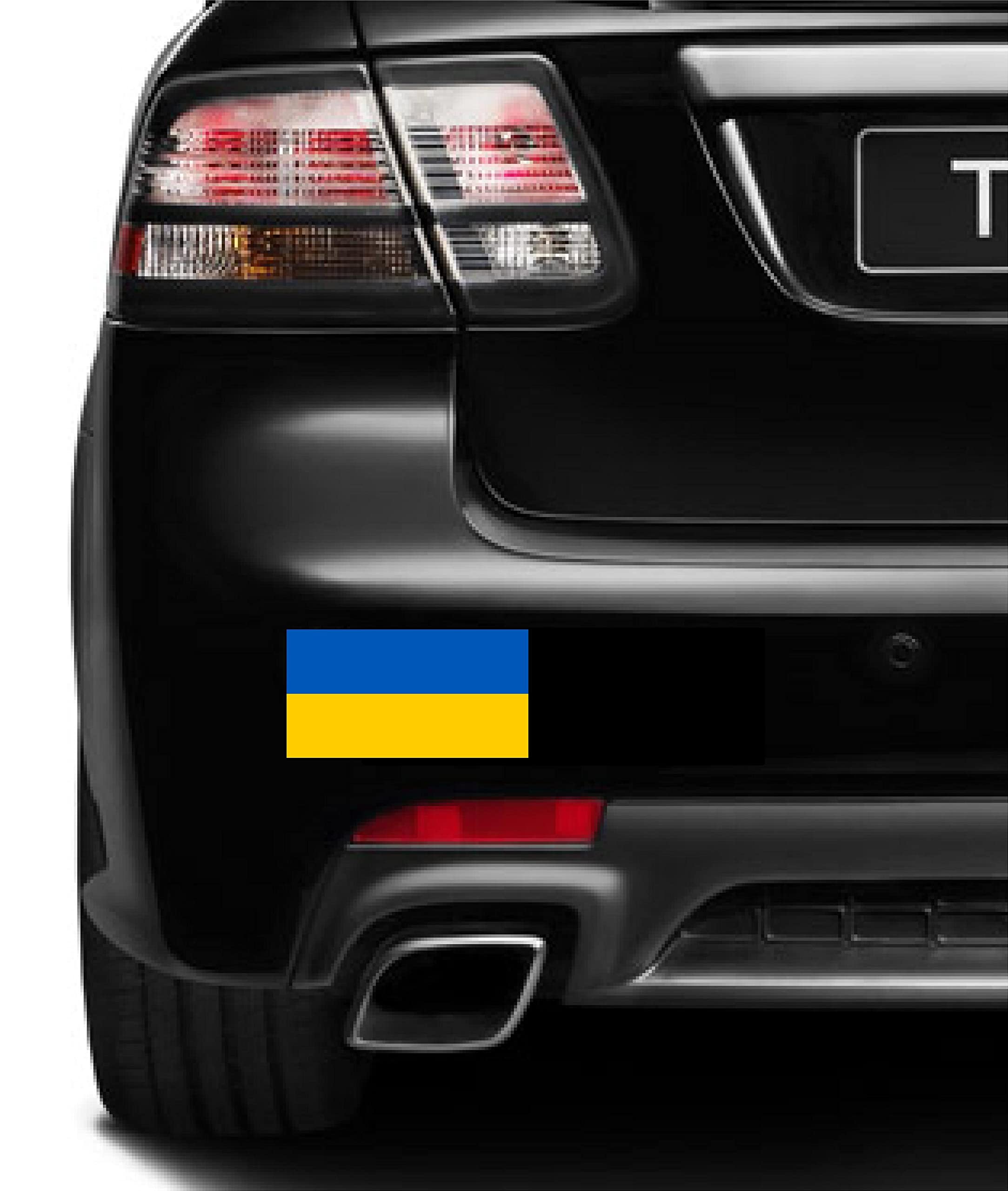 Ukraine Flag SUPPORT Car Magnet Magnetic Bumper Sticker 4.25