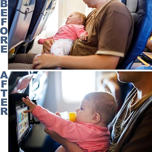 Miniatura 4 de Bandeja de viaje para niños, artículos esenciales de viaje para bebés, artículos esenciales de viaje en avión, funda de mesa para bandeja de avión