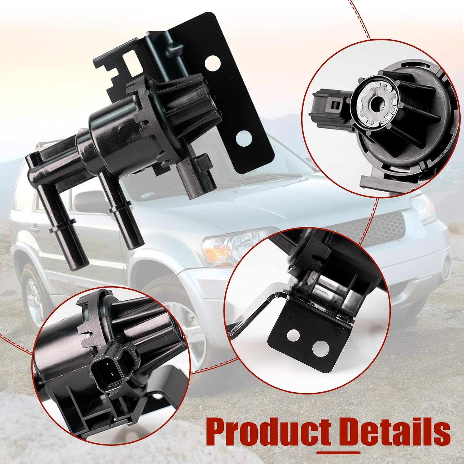 911-375 Vapor Canister Purge Valve For Ford Escape 2005-2008 Mazda Tribute 2005-2006 Mercury Mariner 2005-2008#911375 5L8Z9C915AA 7L8Z9C915A