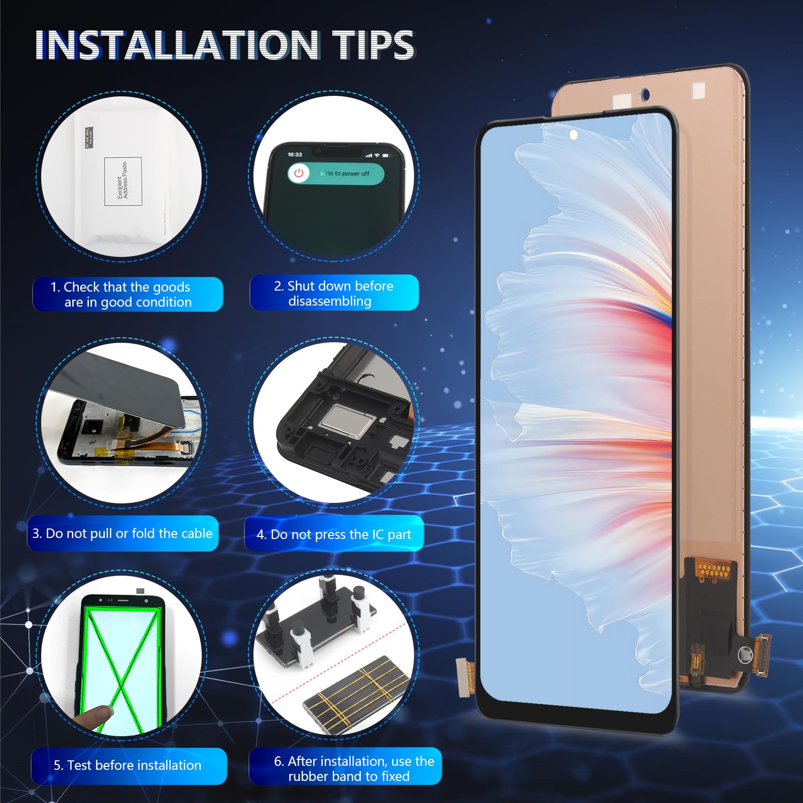 Écran LCD Complet Pour Xiaomi Redmi Note 11 Pro 5G / 2201116TG - Remplacement Tactile Avec Cadre Noir + Outils De Réparation Offerts
