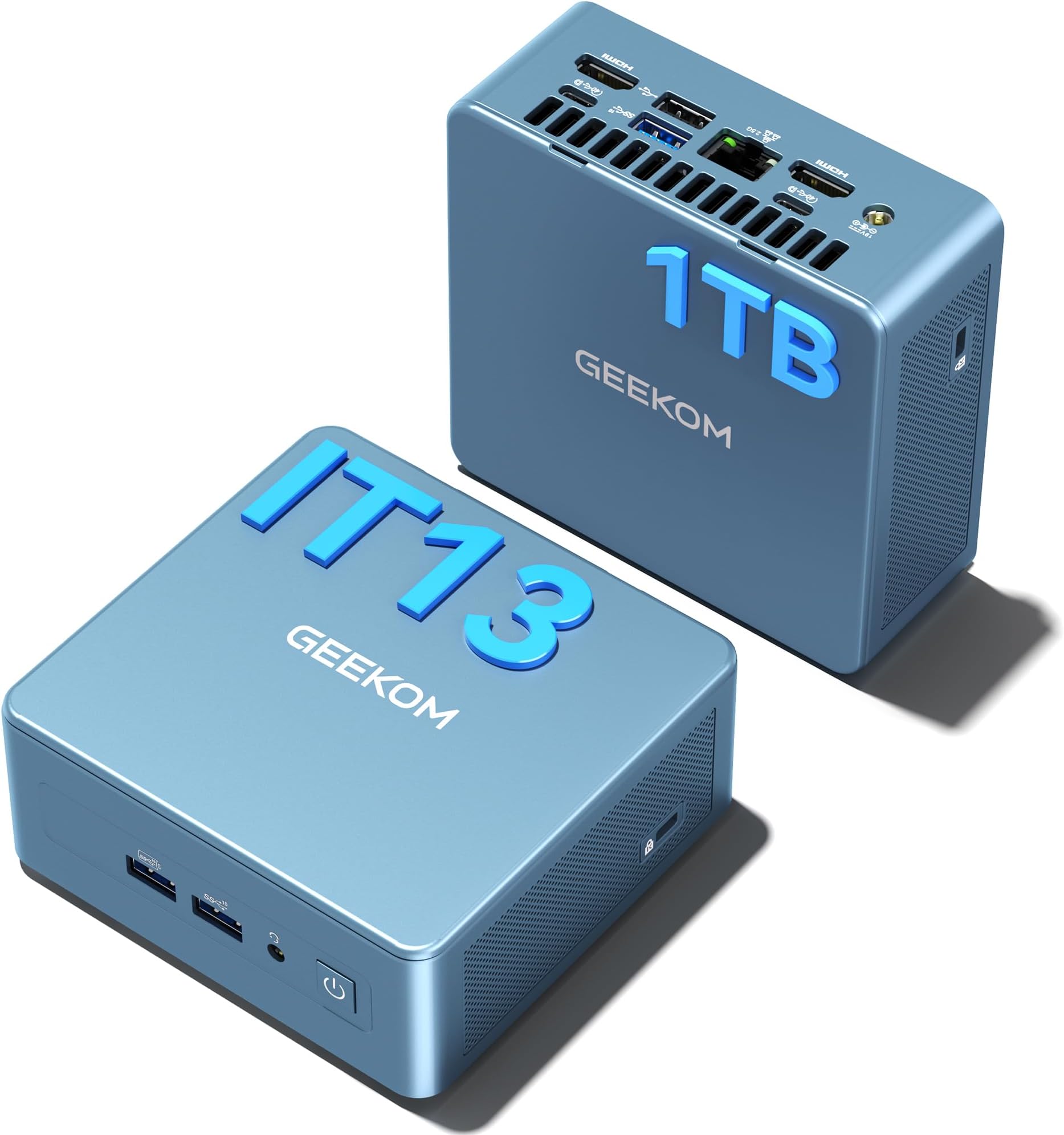 Mini IT13 - Intel 13th Gen I9 13900H, 32GB DDR4, 2TB M.2 SSD, Wi-Fi 6E, 1x Ethernet, 2x HDMI, Win11 PRO Mini PC