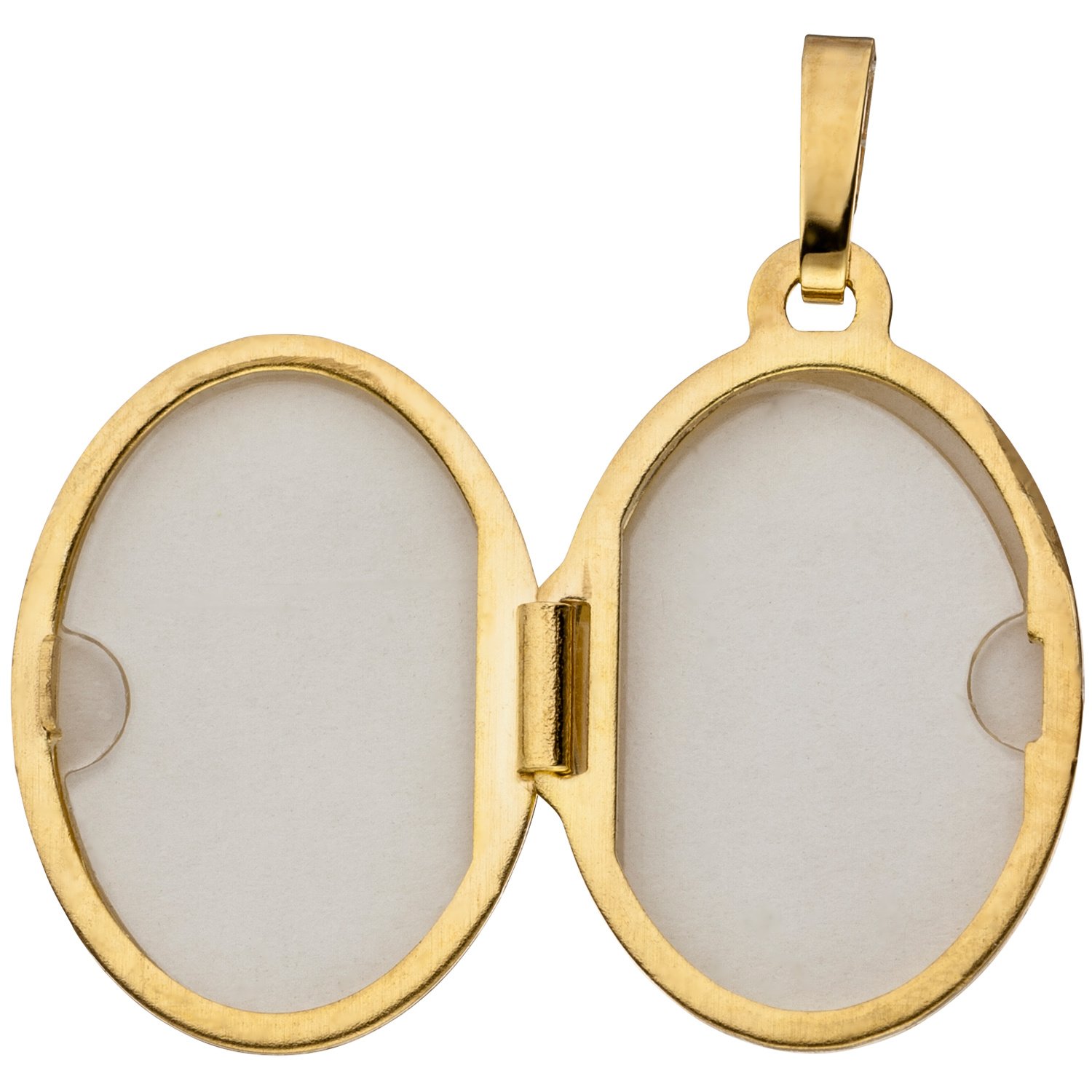 Jobo Damen-Medaillon aus 8 Karat 333 Gold Oval zum Öffnen für 2 Fotos