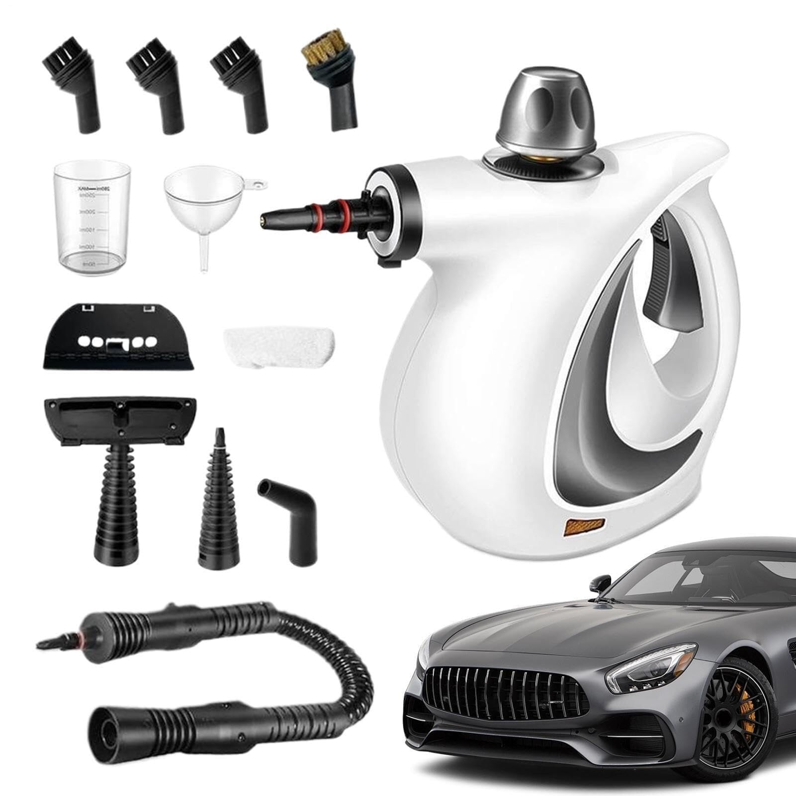 Limpiador a Vapor de Mano Eléctrico 1 Unidad | Elimina grasa con vapor a alta presión sin químicos. Apto cocinas, baños, pisos; seguro para niños y mascotas.