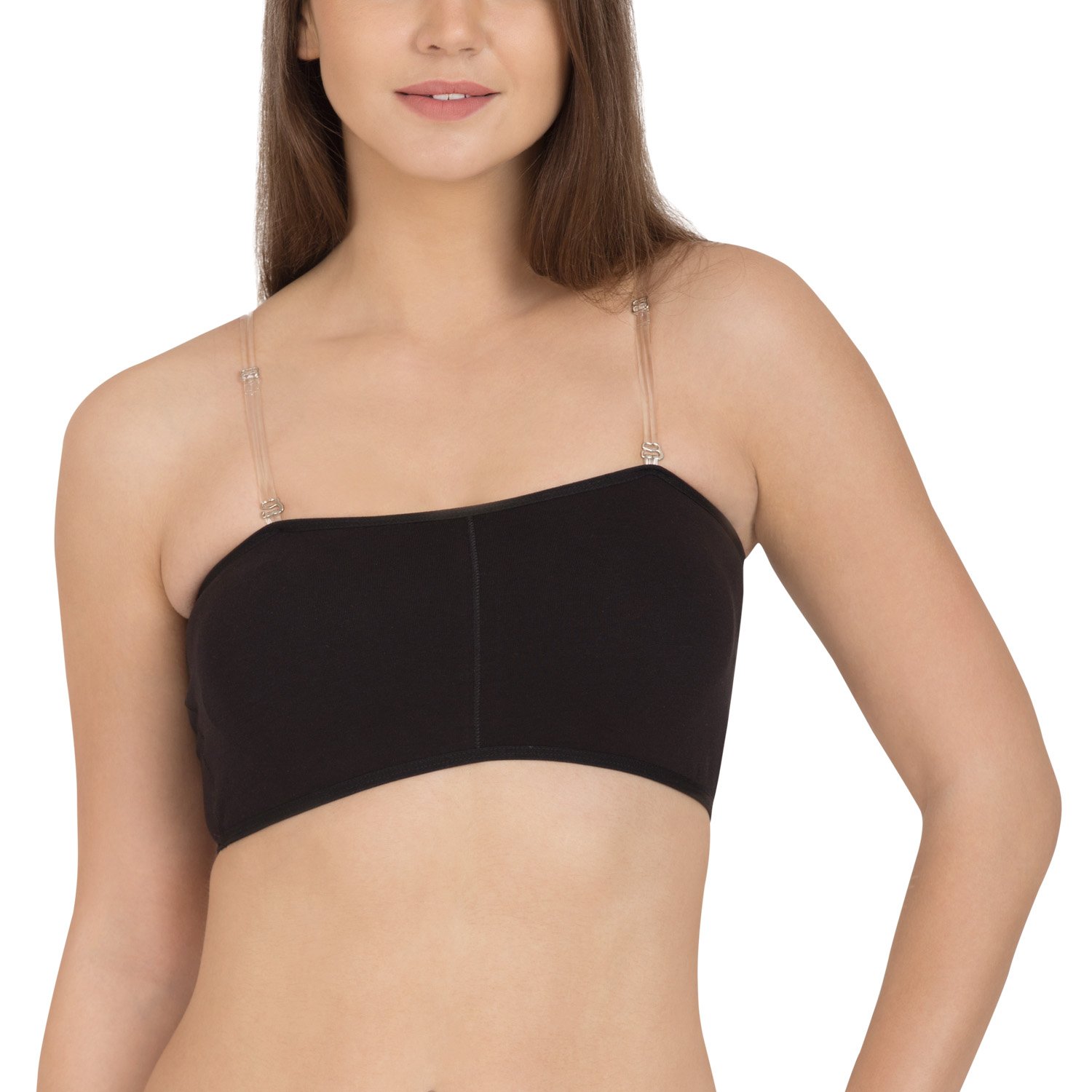 Strapless Tube Bra - Removable Medium Pads - Beginners Bra - Cotton Rich Fabric - Seamless - Wirefree Bra-image-3
