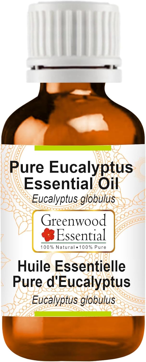Greenwood Essential Pure Eucalyptus Essential Oil (Eucalyptus globulus) Steam Distilled 30ml (1oz)