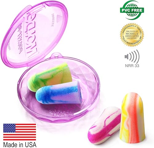 Miniatura 6 de MOLDEX Soft Foam Earplugs Softies® Ear Plugs for Sleeping, Snoring, Work, Travel, Shooting -33dB Highest NRR Made in USA (Purple, 40 Pairs)