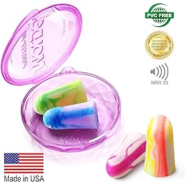 MOLDEX Soft Foam Earplugs Softies Ear Plugs for Sleeping, Snoring, Work, Travel, Shooting -33dB Highest NRR Made in USA (Multi Color, 50 Pairs)