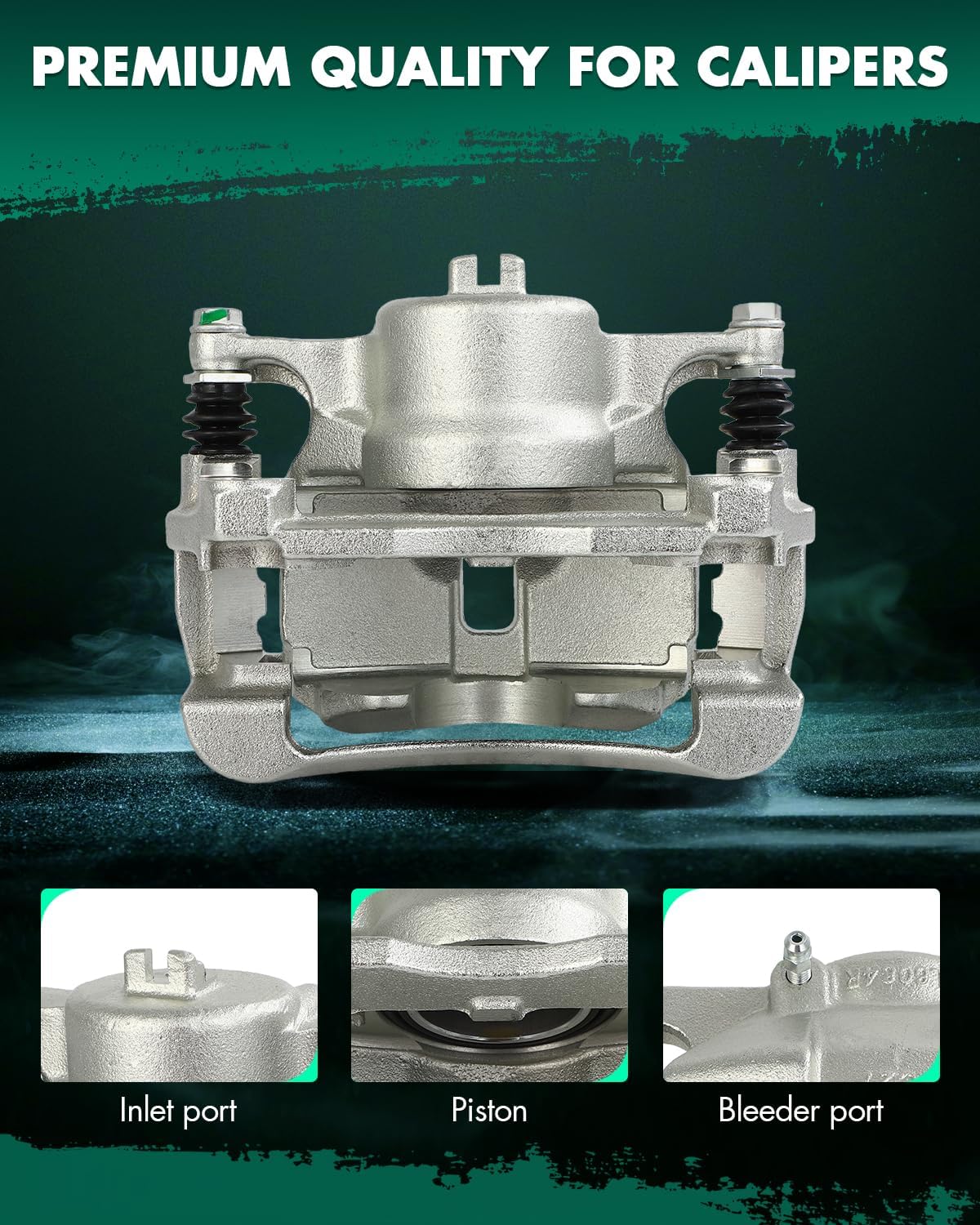 SCITOO 19B7149 Front Right Disc Brake Caliper Assembly w/Bracket For Nissan For Rogue 2014-2018