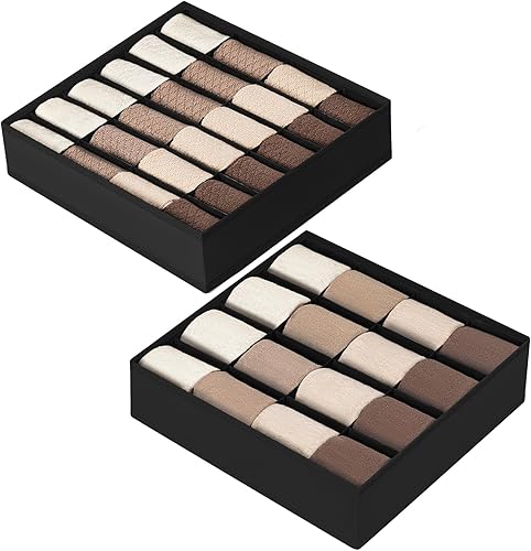 Miniatura 1 de DIMJ Organizador de calcetines, organizador de cajones, organización y almacenamiento de armario, organizador de cajones de ropa interior para