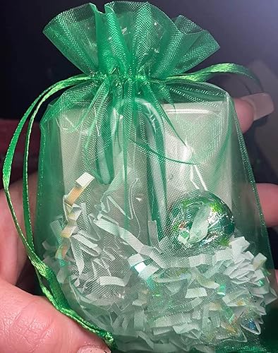 Vista 43 de 100 Pcs Gift Organza Bags 5x7 Inch Gold Drawstrings Sheer Fabric Pouch for Jewelry Baby Shower Christmas Party Favors Wedding Kids Men Teenage