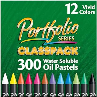 Crayola Oil Pastels Classpack, School Supplies, Water Soluble, 12 Assorted Colors, 300Count