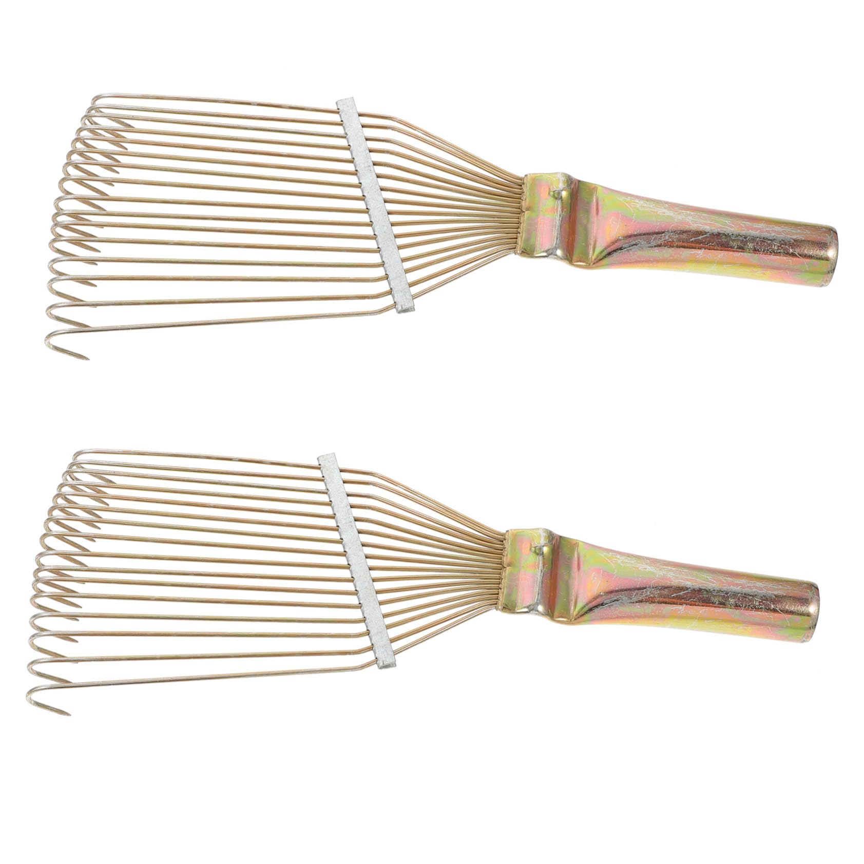ERINGOGO 2Pcs Portable Wool Rakes Heavy Duty Combs for Pet Grooming for Cats Dogs Livestock Durable Resistant Husbandry Supplies