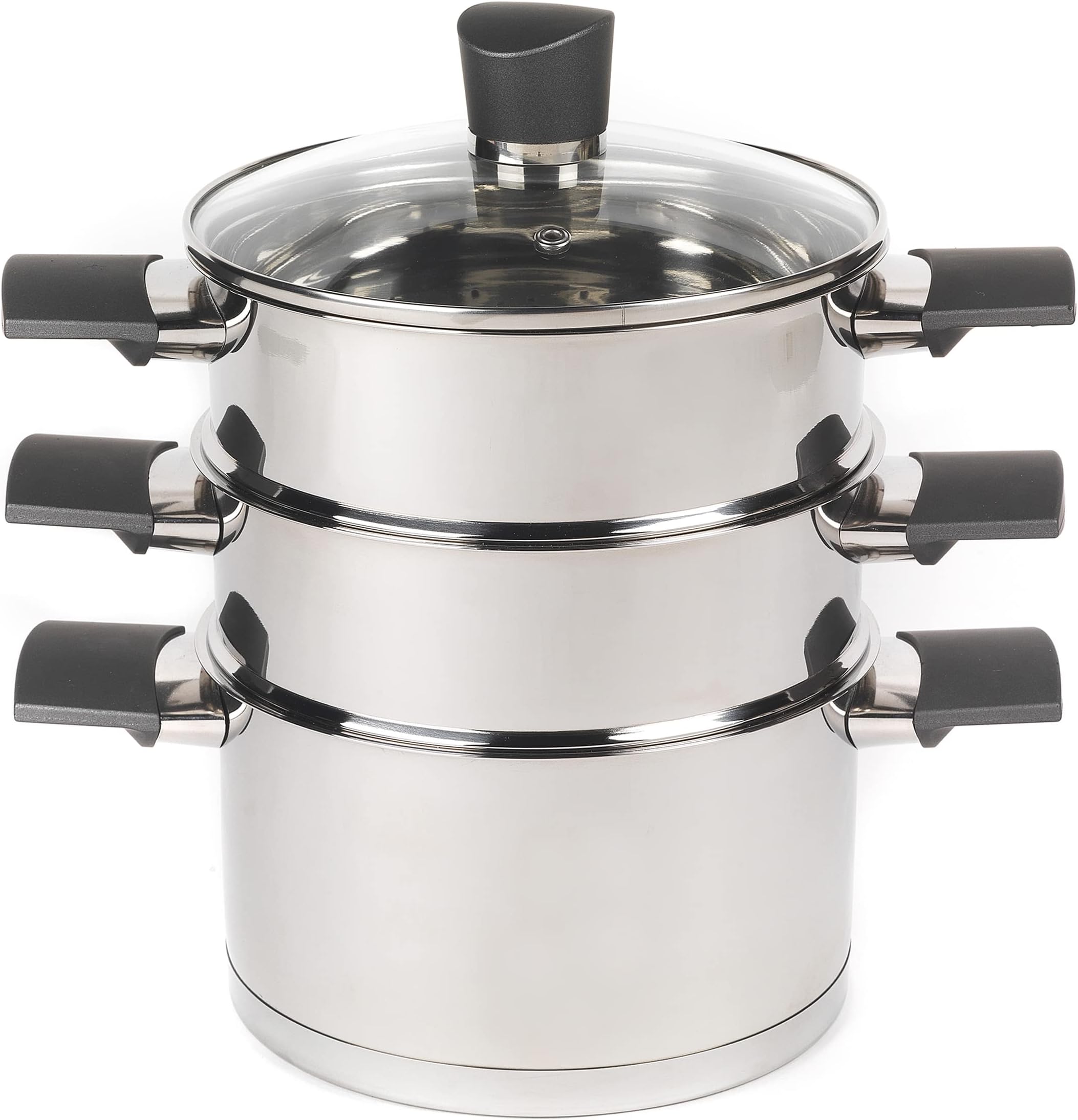 LCPUD Steamer for Cooking, 18/8 Stainless Steel Steamer Pot, Food
