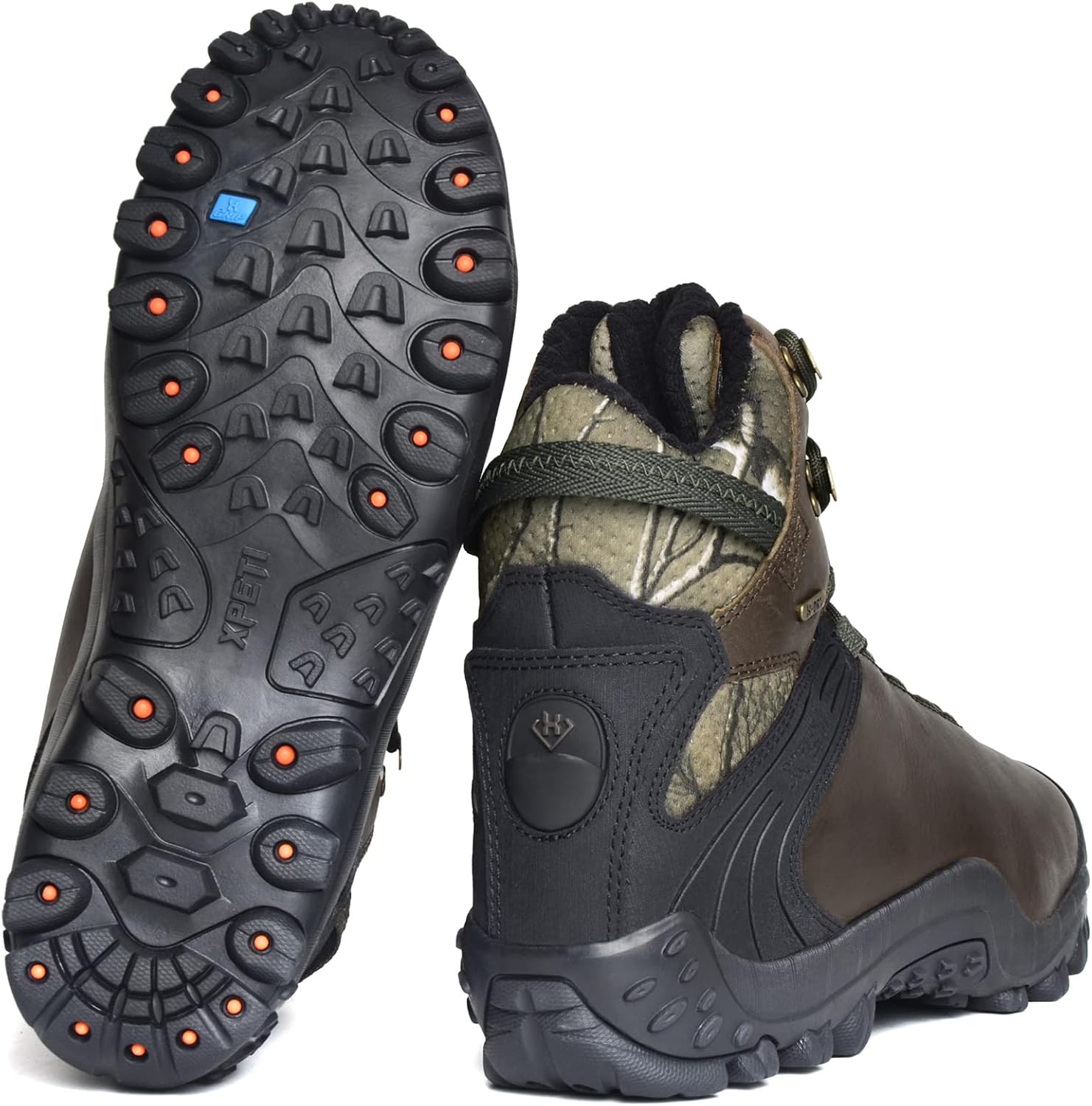 Men's GRAVEL Waterproof Leather Hiking Hunting Boots Insulated