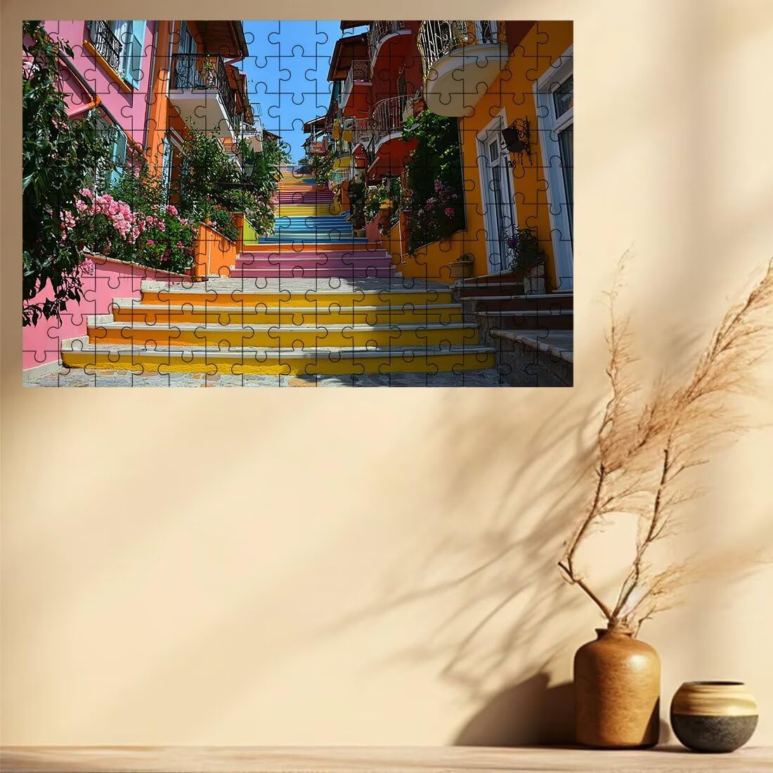 Puzzle 2000 sztuk Włochy, Puzzle Krajobraz dla dorosłych, Klasyczne Puzzle Gry Edukacyjne dla Rodzinnej Aktywności, Najwyższej Jakości Drewniane puzzle z pudełkiem na prezent dla mężczyzny, prezent