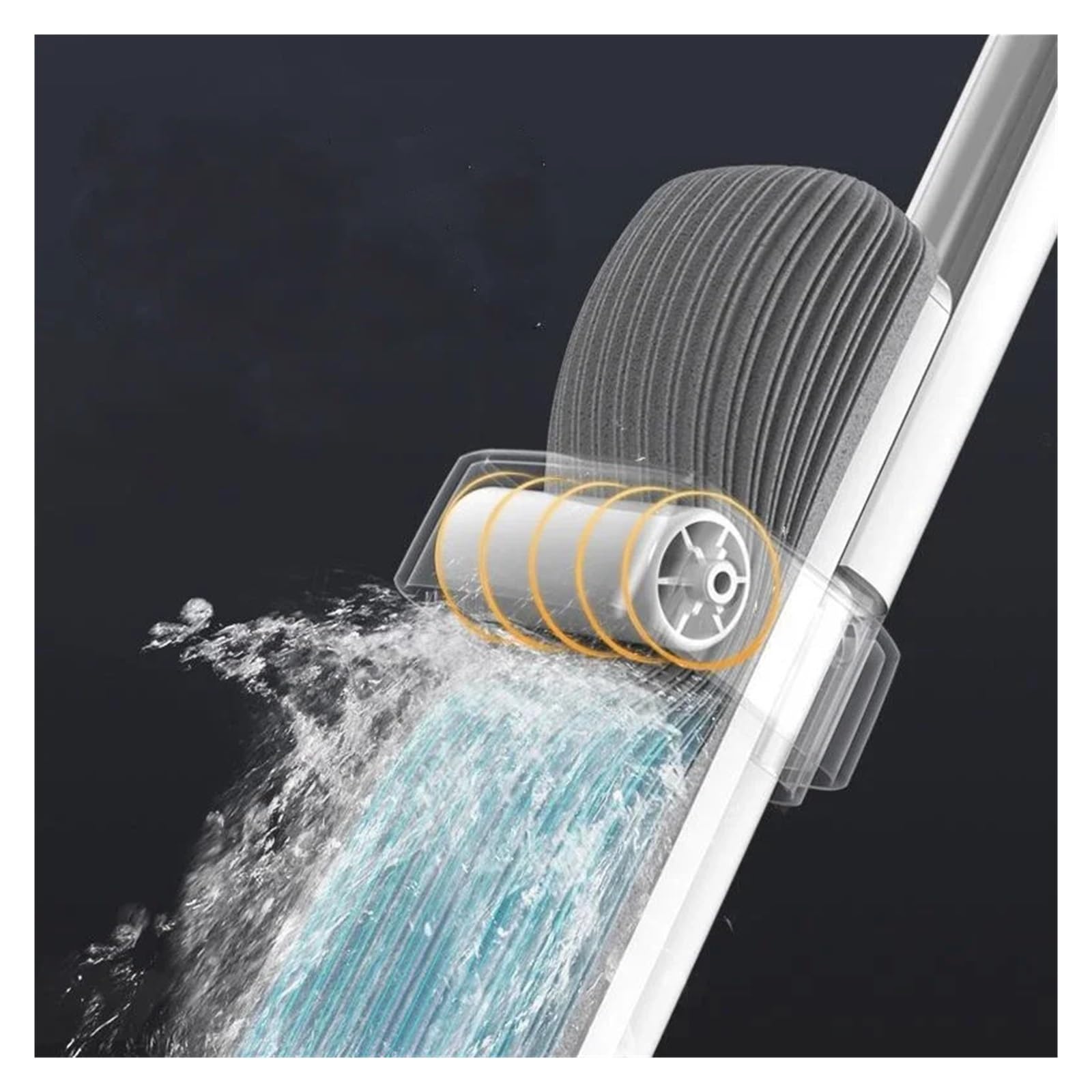 Trapeador Absorbente escurridor for Pisos Planos, baldosas, Limpieza del hogar, Lavado a Mano Gratuito, Limpiador Balai, colodión de Agua, fregado exprimido