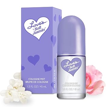 Dana Loves Soft Jasmin Cologne Mist Romantic Jasmine Perfume Body Spray for Women with Soft, Floral & Musky Scent 1.5oz