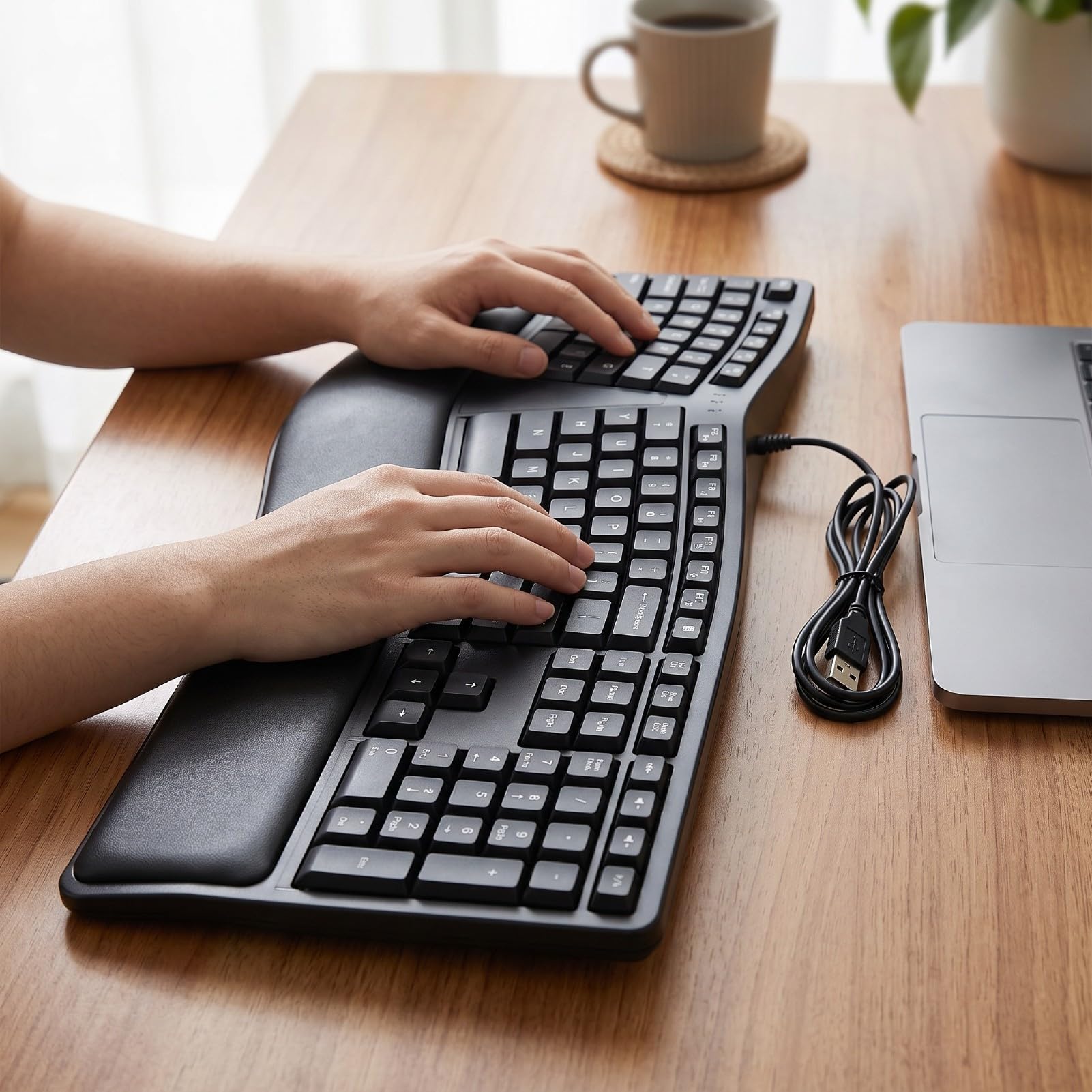 Przewodowy, Ergonomiczny, Podzielony Układ Klawiatury