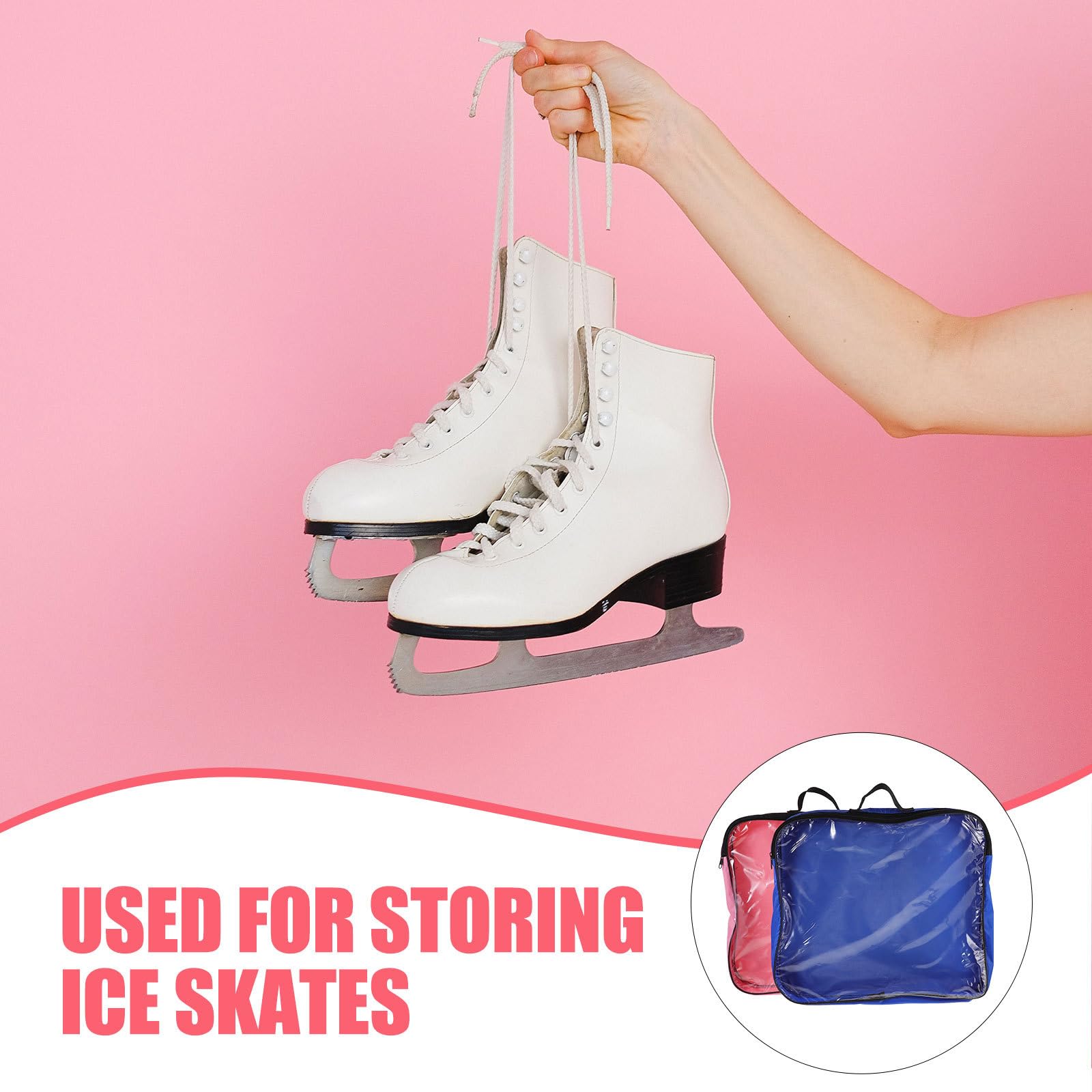 BESPORTBLE Rollschuhe 2st Rollschuhrucksack Skating-aufbewahrung - Und Inline-Skate-Tasche Rollschuh-Tragetasche Schlittschuhtaschen Für Damen Eiskunstlauftasche Halterung Rolle Fräulein