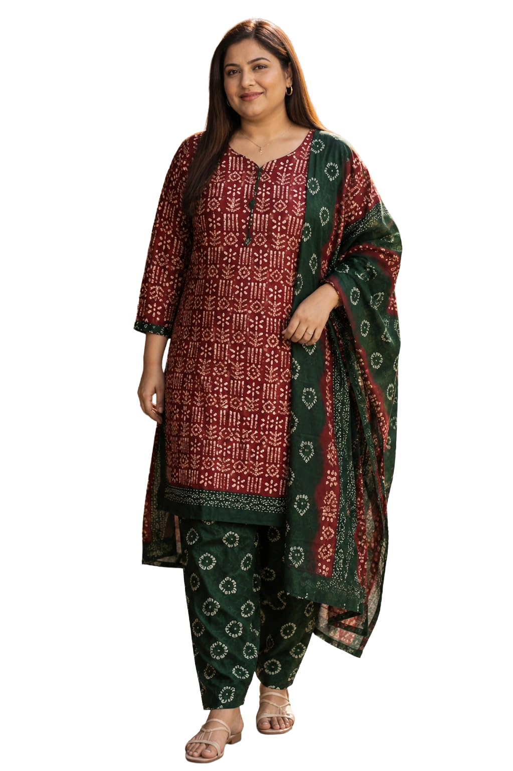 Maroon Cotton Blend Printed Ready to Wear Patiala Salwar Suit (Readymade_P_JOPLVSRW5235AUG2-P)-image-14