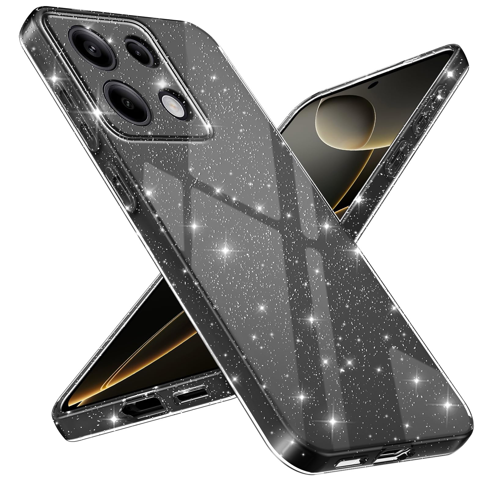 Hülle Für Xiaomi Redmi Note 13 Pro 5G / Poco X6 5G – Glitzer Matte Mit Farbwechsel, Stoßfest