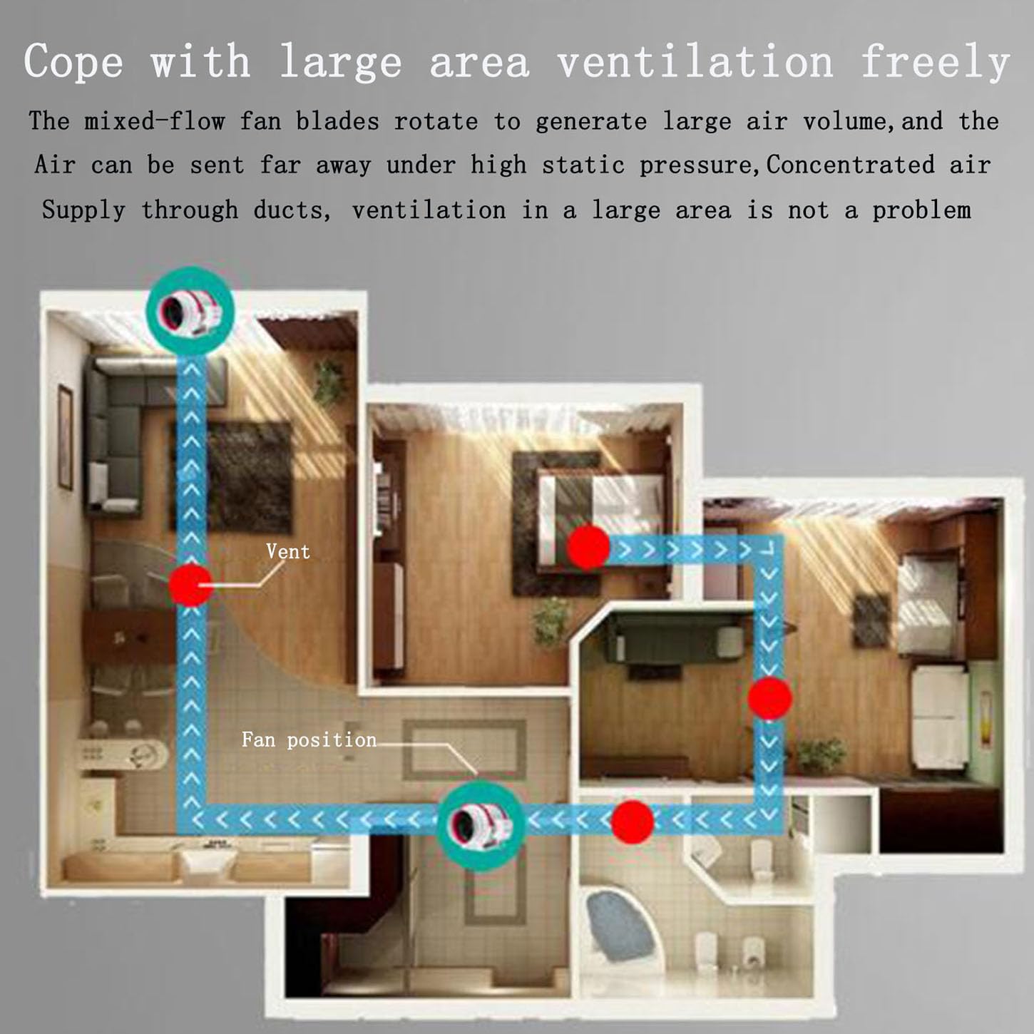 Aspiratore Bagno,Estrattore Aria in Iinea con Funzione Regolatore,IPX2 Impermeabile,220V Ventola Aspirazione Cucina,per Booster, Tenda di Crescita Ventilazione,10 Inches