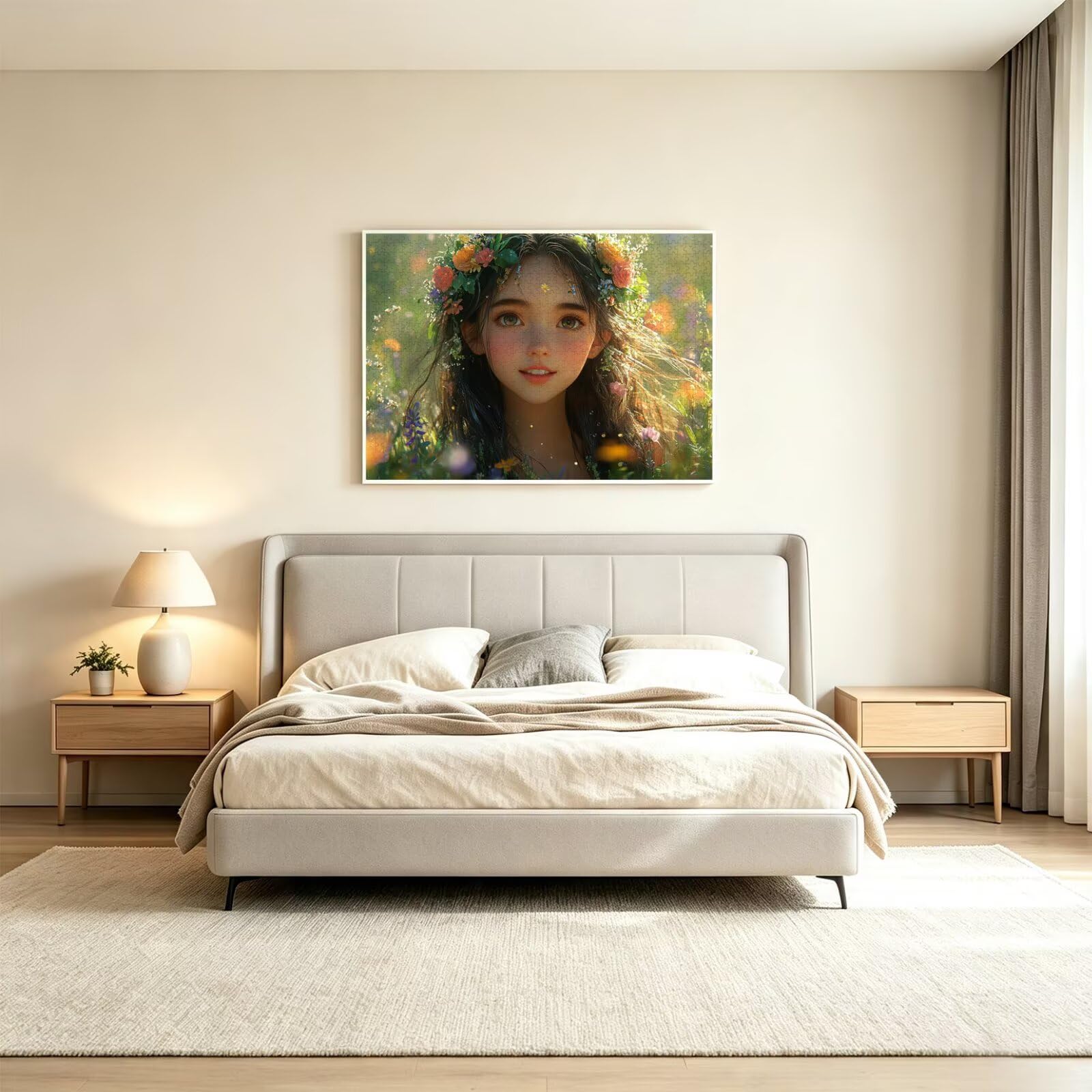 5000 sztuk puzzli dla dorosłych, gry rodzinne, wiosenna dziewczyna, n-56