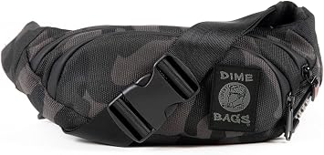 Odor Sealing Fanny Pack, Lockable Waist Bag with Carbon Lining for Scent Protection, Water-Resistant Exterior with Combination Lock, 7 Pockets for Storage & Adjustable Strap Camouflage