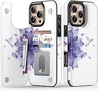 Vista 331 de LETO para iPhone 15 Pro Funda tipo cartera - Tapa tipo folio con patada - Diseños de moda - Tarjetero - Funda protectora para mujeres y niñas - 6.1