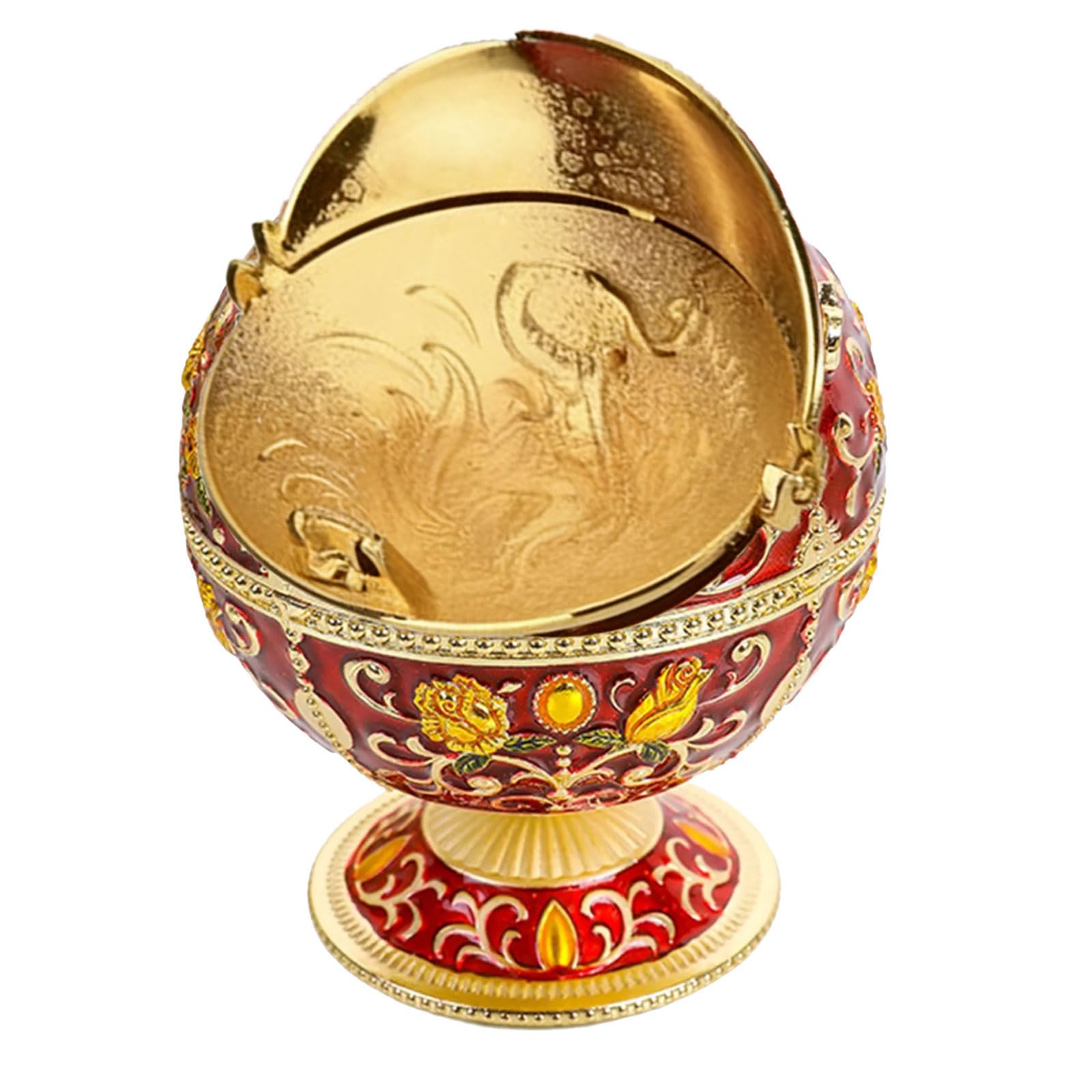 NVOQILIN Creative Metal Ashes Tray Odors Minimizers Modern Ornament Home Decors Scatter Proof Design Decorative Ashtray