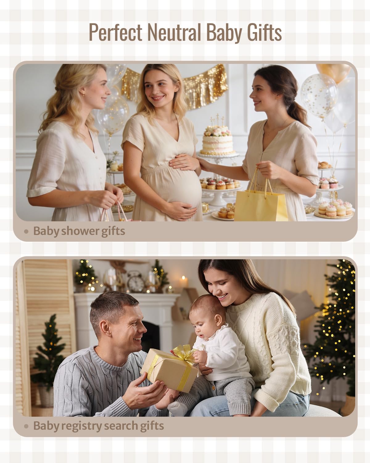 Blissful Diary Palestrina Neonato Con Arco Rimovibile, Palestrina Neonato Montessori Con 6 Giochi - Sviluppo Sensoriale E Motorio Progressivo, Regalo Per Neonati, Ragazze E Ragazzi, Tortora Quadri