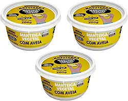 Manteiga vegetal com aveia 200g Natuterra - 3 und/Cx
