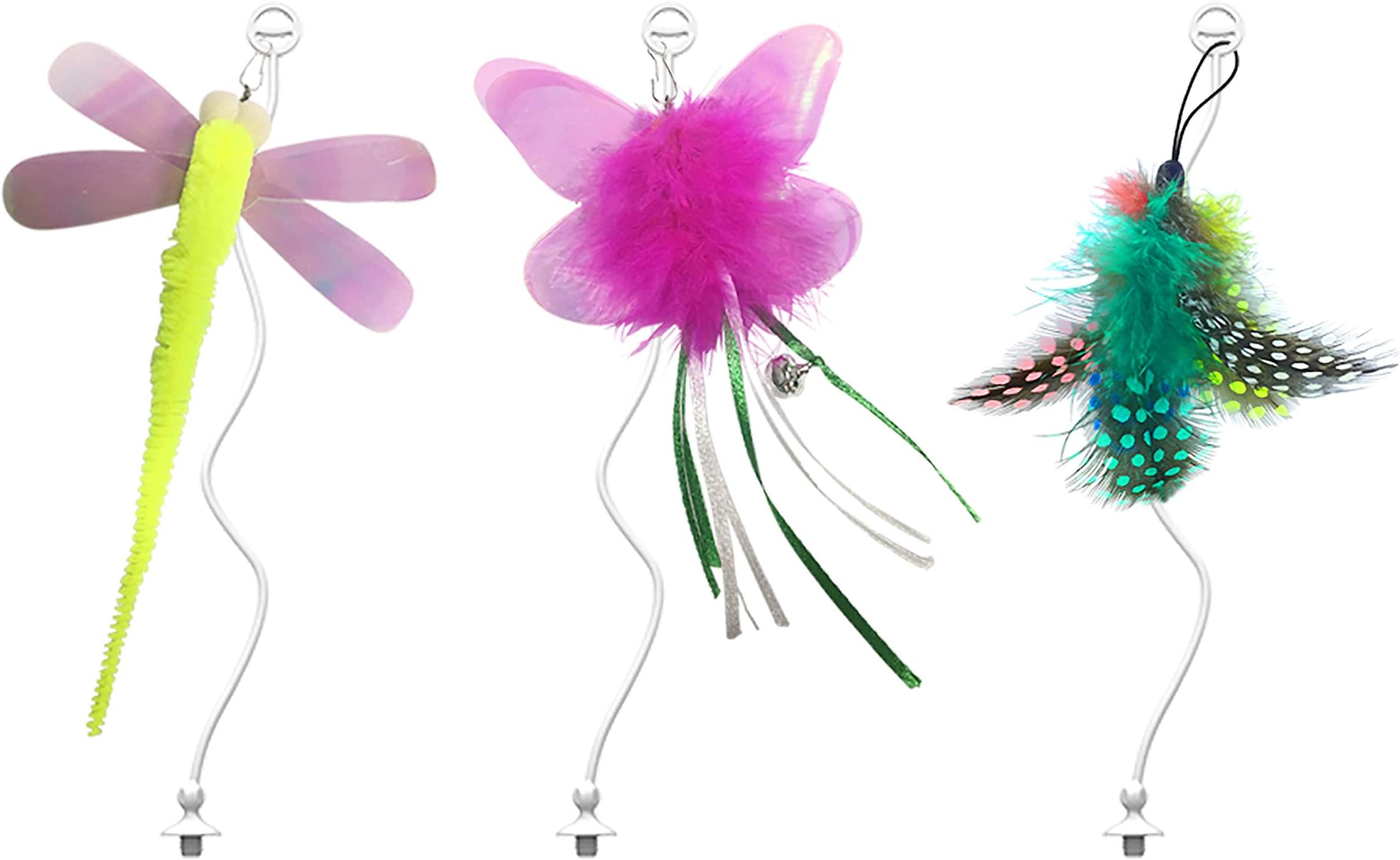 BENTOPAL Automatic Cat Toys Interactive Cat Feather Toys, Pet Exercise Toys, Electric Cat Toys for Indoor Cats/Kitten with Feather (Tails-New)
