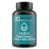 BoostCeuticals Vegan Omega 3 1000mg Plant-Based Algae Omega No Stearates Non GMO Gluten Free &vert; 60 Ct Supplement &vert; Heart and Brain Health