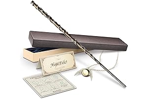 Harry Potter Fire Wand Collection - Officially Licensed Wand with Necklace, perfect...
