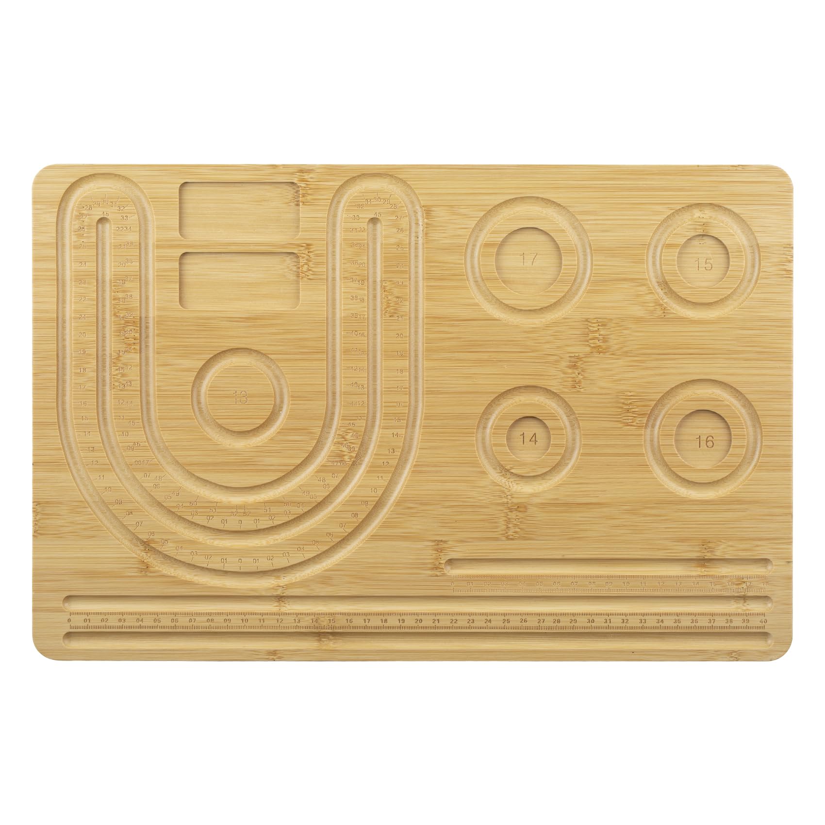 Hobbyworker Bamboo Beading Board for Necklace Bracelet Making (Necklace 3 Bracelet 5)