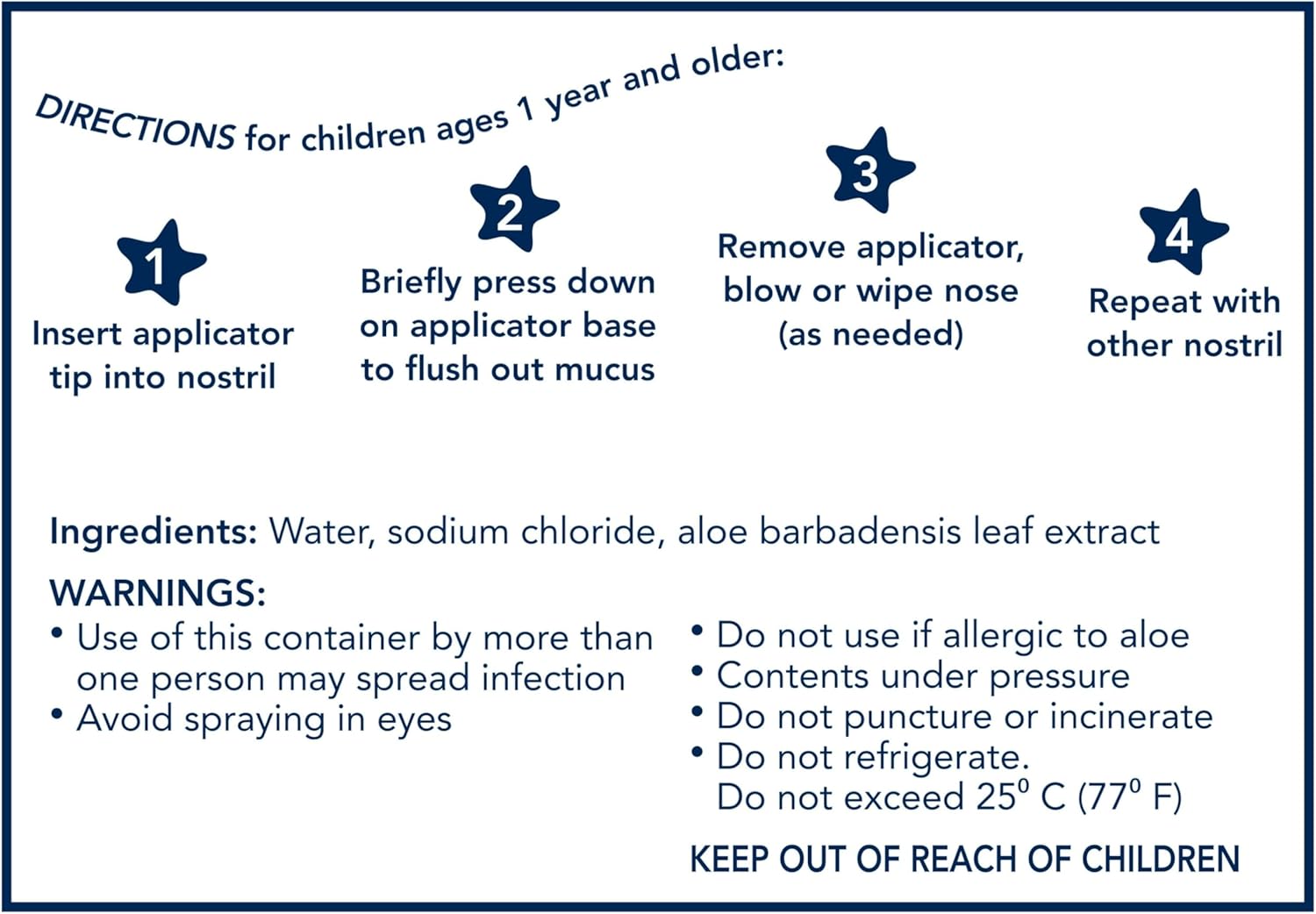 Vicks Sinex, Children's Saline Nasal Spray, Drug Free Ultra Fine Mist with Hint of Aloe, Ages 1+, Fast Everyday Stuffy Nose Relief for Kids, Clear Mucus from a Cold or Allergy, 5 OZ x 2 - Image 12