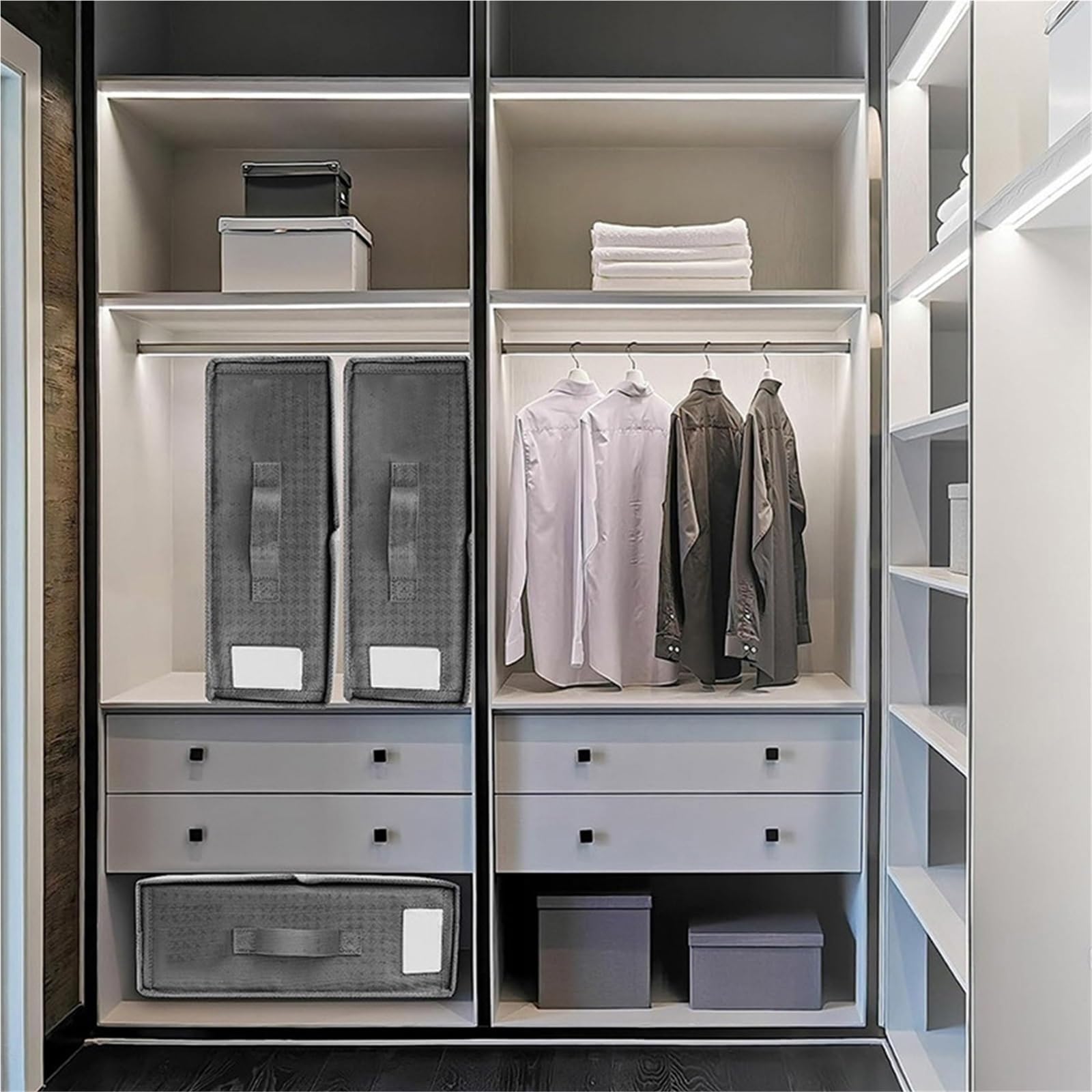 Organizer per lenzuola 1 Pz Lenzuolo Scatola di Immagazzinaggio Borsa Sottoletto Grande Capacità Pieghevole Vestiti Cuscino Trapunta Organizzatori Borse contenitore Articoli Vari(Dark Gray)