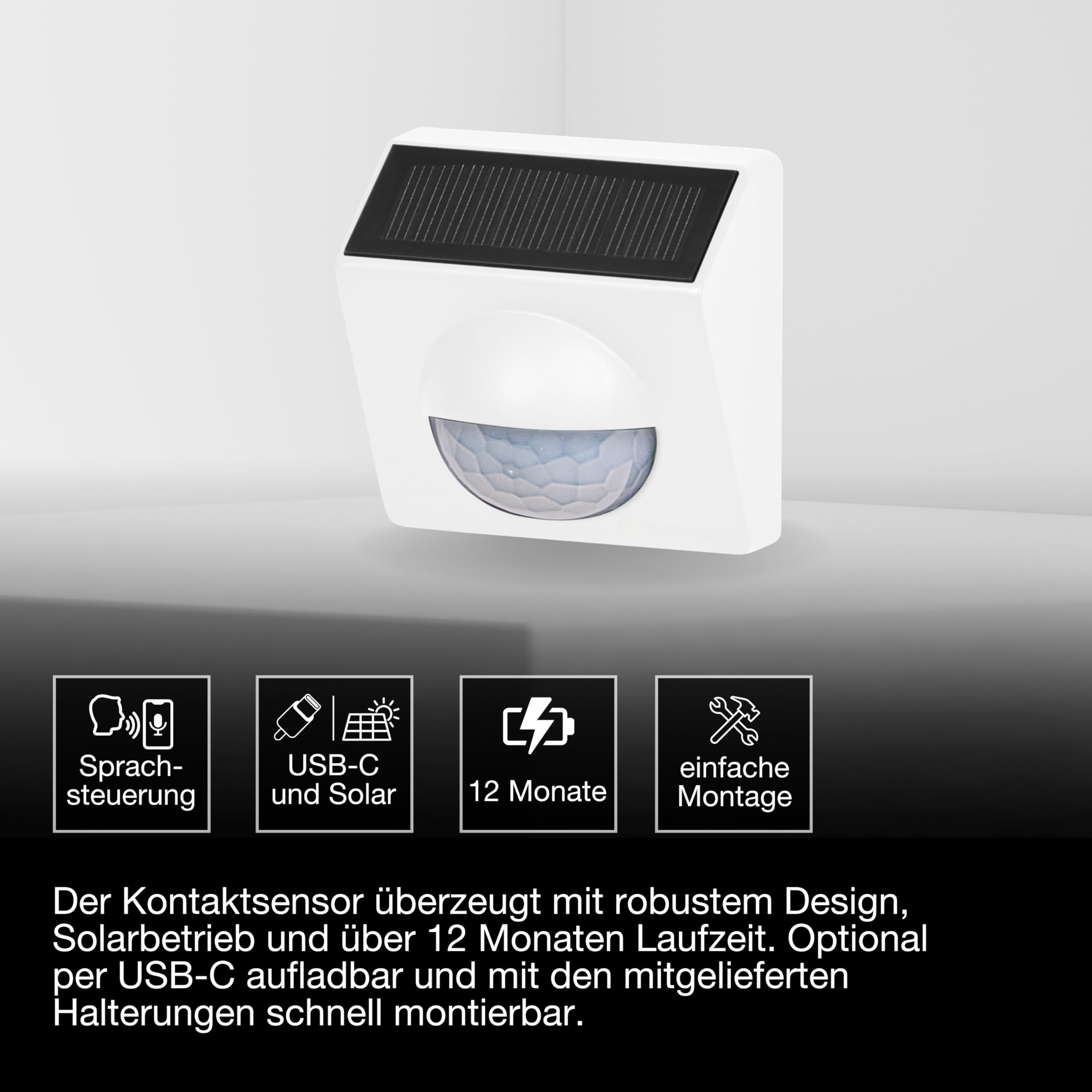 LEDVANCE SMART+ WiFi Outdoor-Bewegungsmelder, IP65, Kunststoff, weiß, 4-Pack