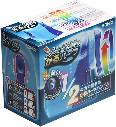 Miniatura 10 de sk-802-r Manual Sacapuntas mitad Mowing Sonic color negro y rojo Japón Importación