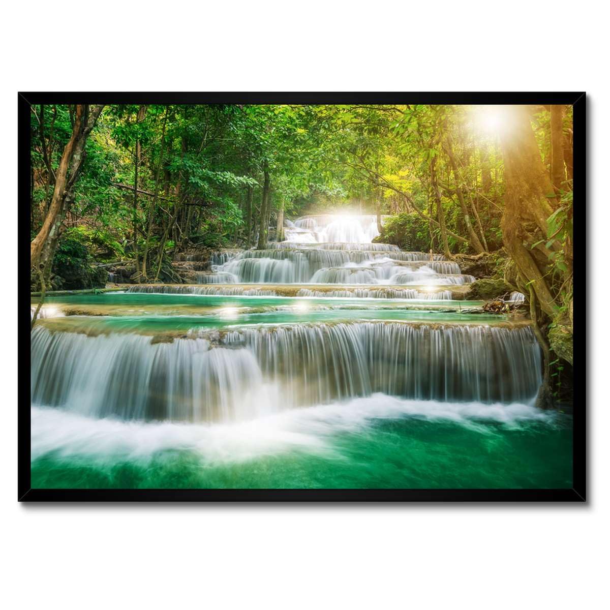 Poster cascade en Asie 70x50 cm pour créer une ambiance zen dans votre chambre - 3