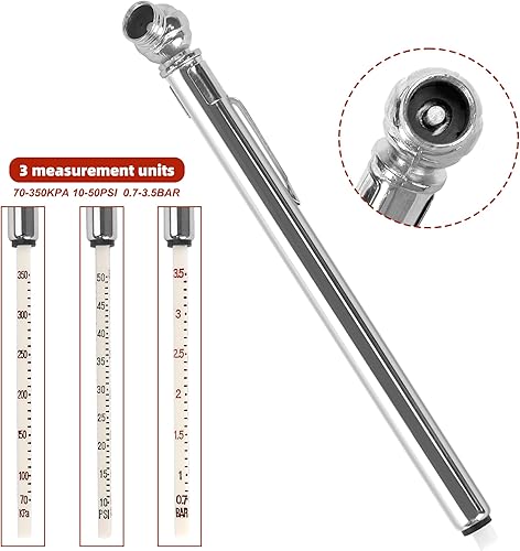 Miniatura 4 de WYNNsky Kit de accesorios de compresor de aire de 17 piezas, accesorios de manguera de aire de 1/4 pulgadas, pistola de soplado, medidor de