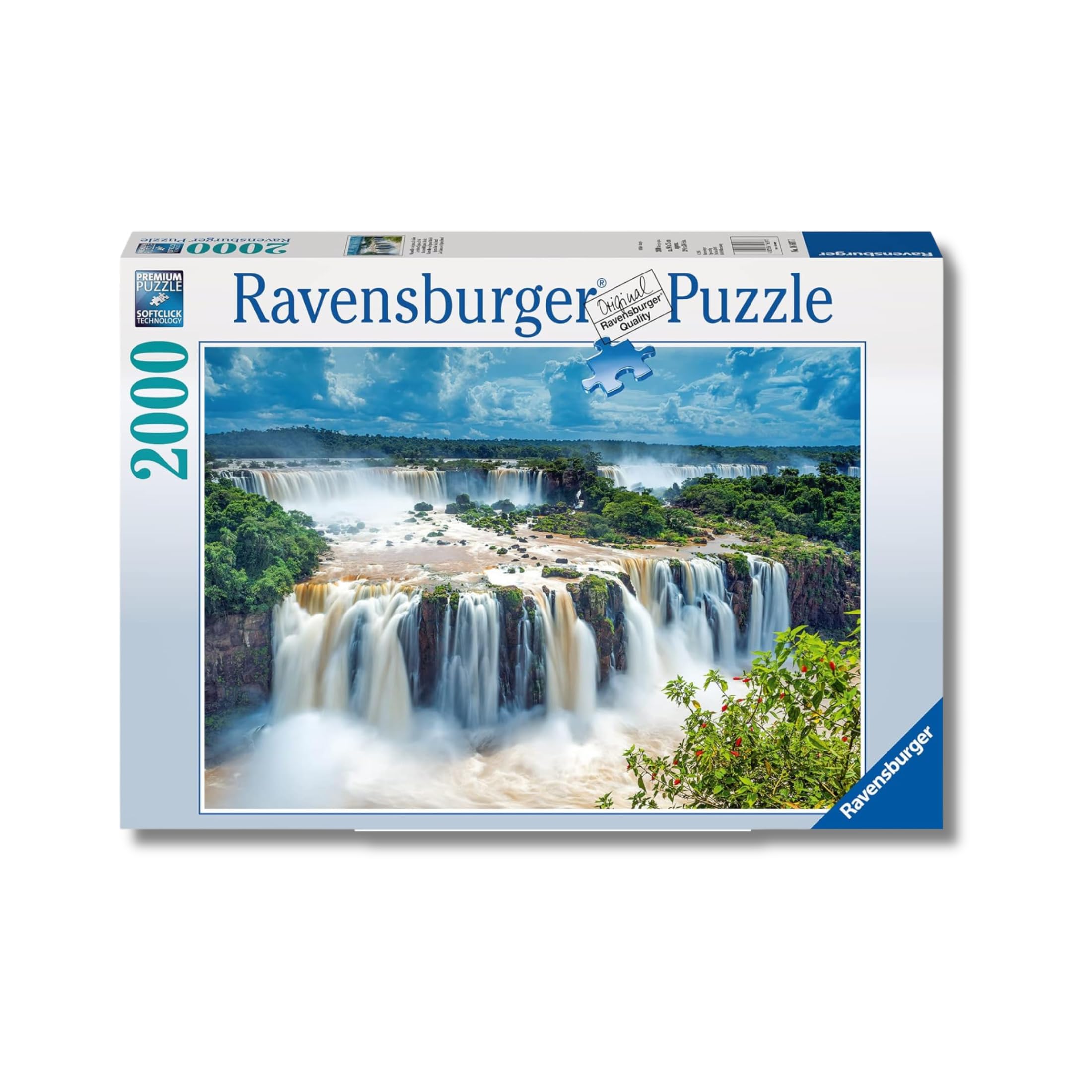 Ravensburger - Puzzle 2000 Pezzi Cascata Dell'iguazù Brasile | Puzzle 2000 Pezzi | Rompicapo Adulti E Bambini Dai 14 Anni In Su | Regalo Per Bambini E Adulti | Misure 98x75cm