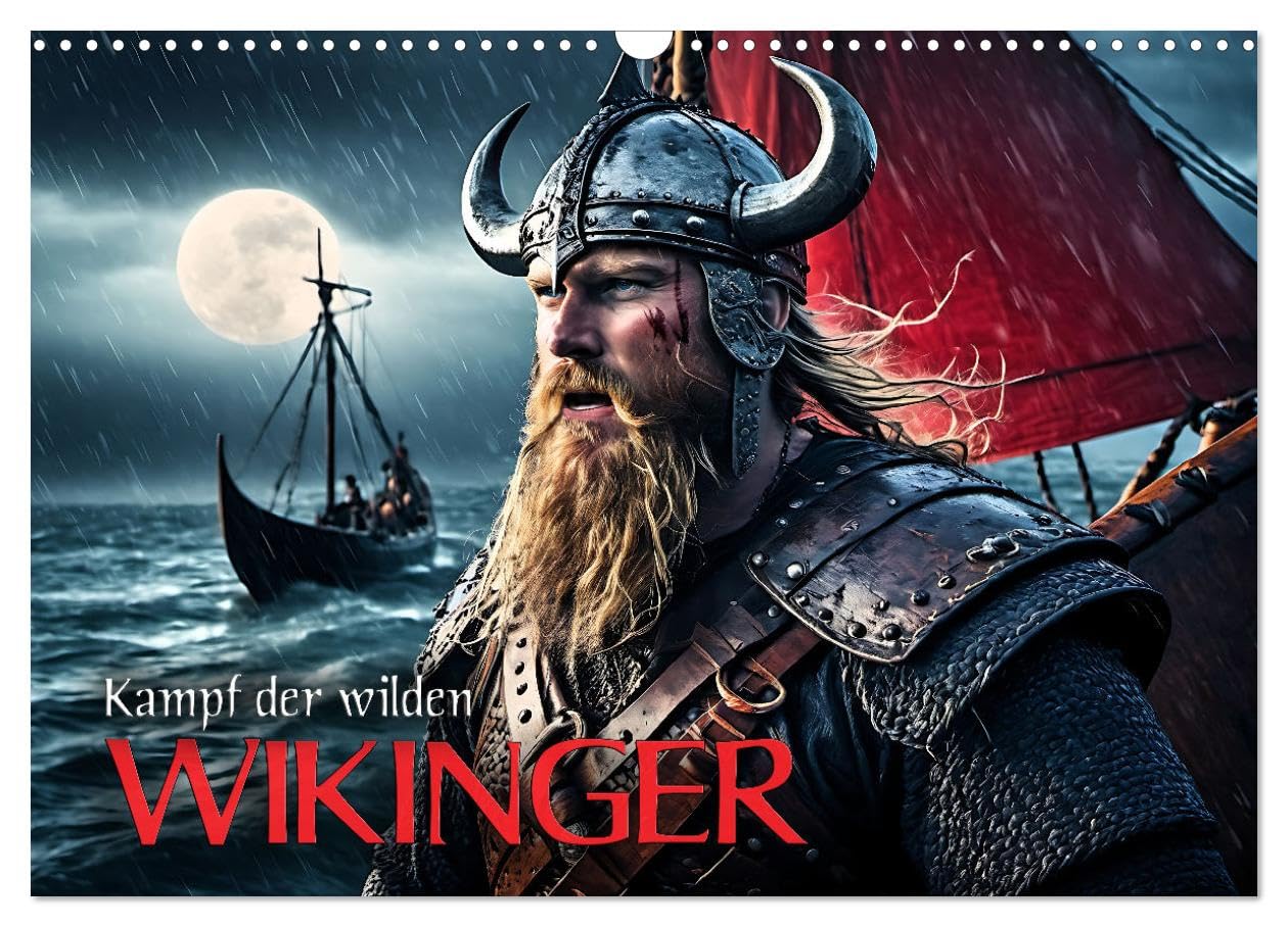 Battle of the wild Vikings UK-Version (Wall Calendar 2026 DIN A3 Landscape), CALVENDO 12 Month Wall Calendar — image 1