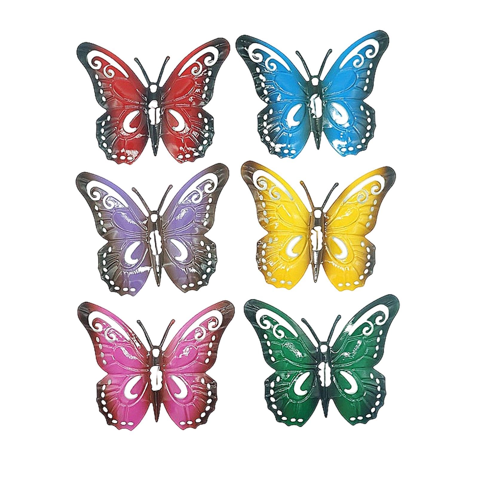 Colcolo Wall Art Decor Metal Craft Ornament Collectible Iron Art Home Decoration for Hallways Bedroom Porch, 6pcs