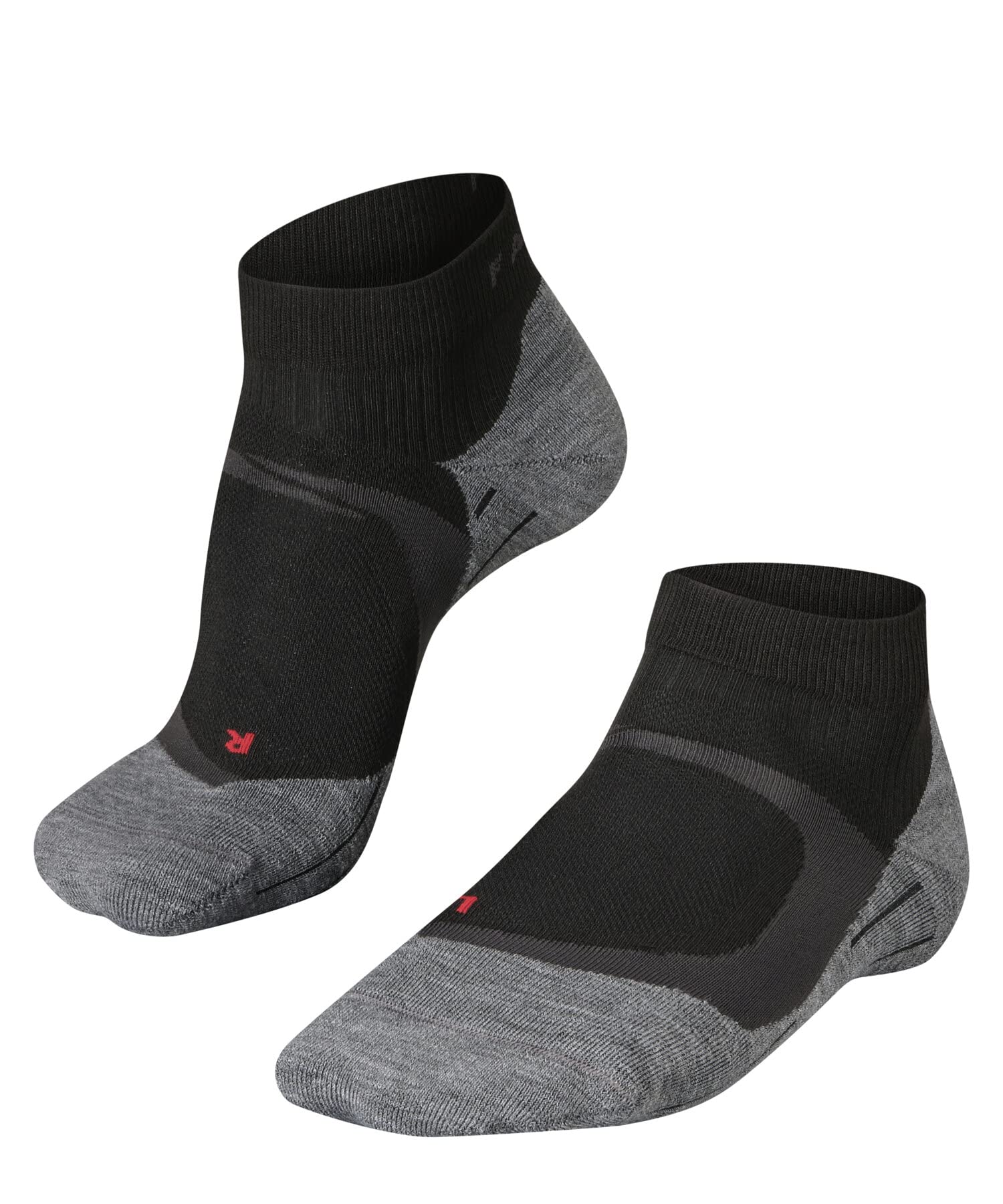 FALKE Women's RU4 Endurance Cool Short W SSO Functional Yarn Anti-Blister 1 Pair Running Socks, Black (Black-Mix 3010), 2.5-3.5