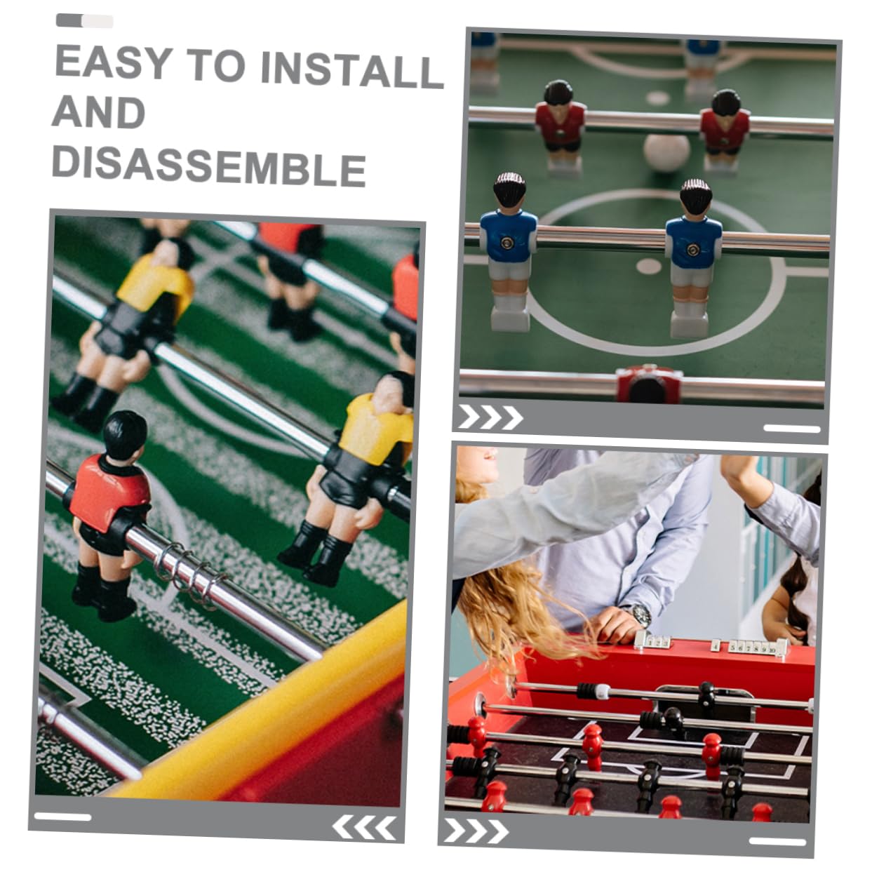 Asta Di Azionamento Per Biliardino in Metallo Maniglia Tavolo Da Calcio Balilla Accessori Compatibile Maggior Parte Dei Tavoli