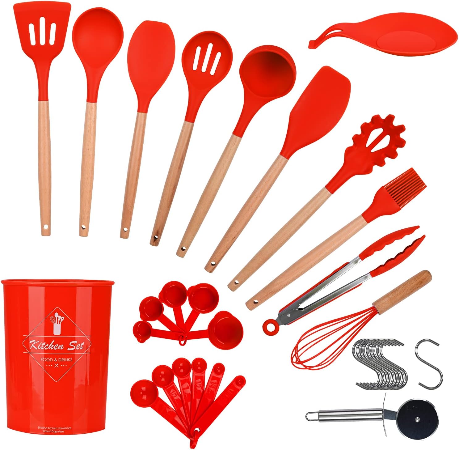 Set 2 Cucchiai Da Cucina In Silicone - Mestoli Antiaderenti 30cm Per Pentole E Padelle - Foto 9