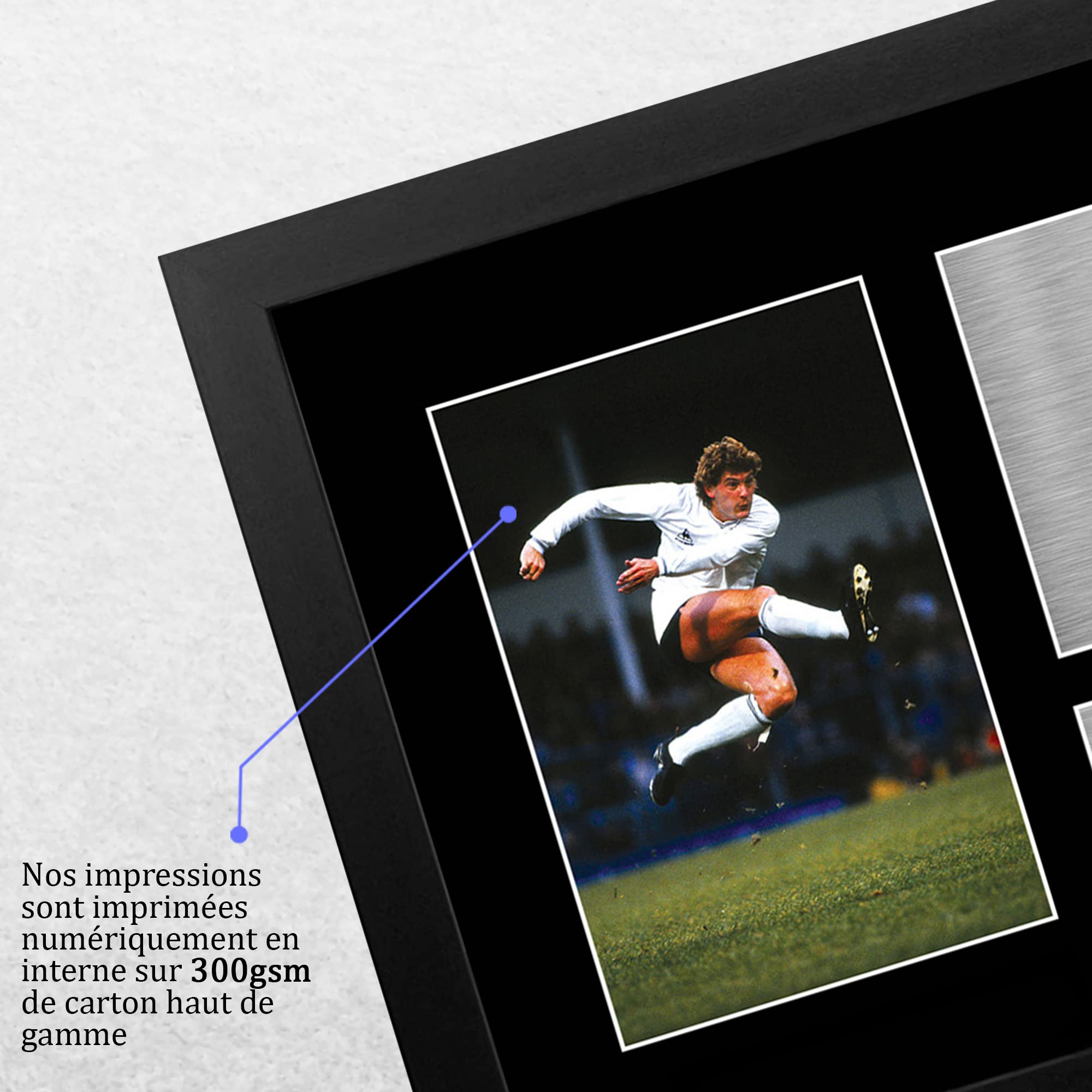 HWC Trading FR A4 Glenn Hoddle Cadeaux imprimés photo autographe signée pour les fans de football et les supporters - A4 Encadré
